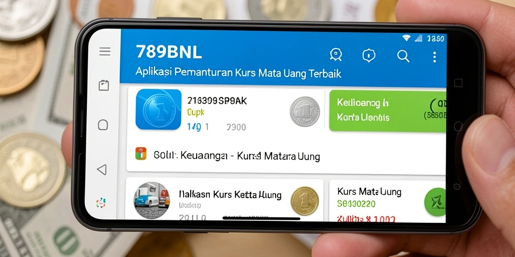 Antarmuka 789BNL dengan fitur pemantauan kurs mata uang yang mudah digunakan.