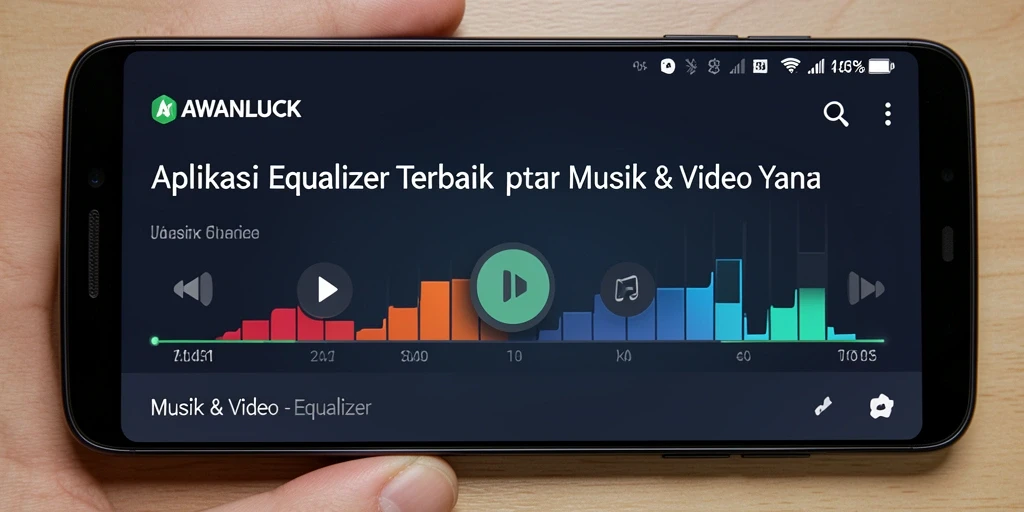 Antarmuka AWANLUCK yang sederhana dan fungsional untuk pengaturan Equalizer.