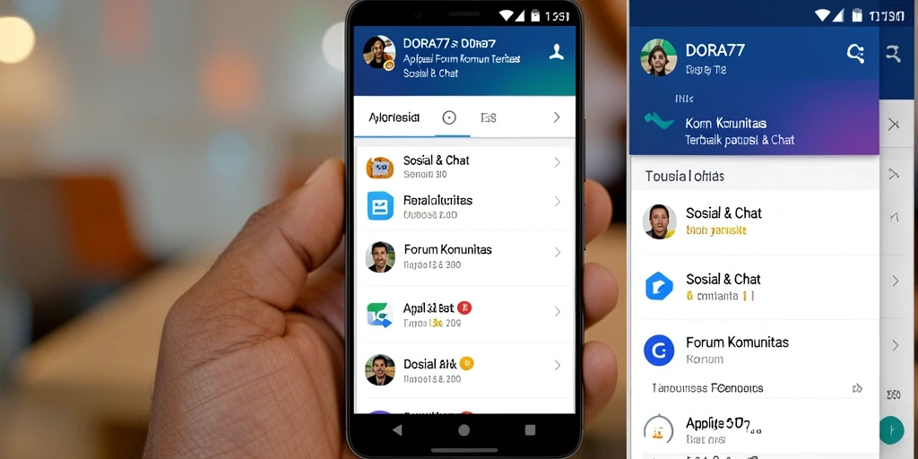 Antarmuka DORA77 yang menarik dan mudah digunakan untuk Forum Komunitas.