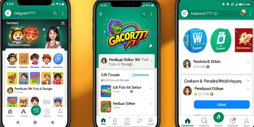 Tampilan antarmuka GACOR777 untuk Pembuat Stiker WA yang sederhana dan intuitif.
