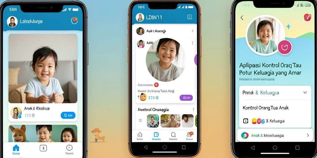 Antarmuka LDN11 yang menunjukkan kontrol orang tua untuk anak.