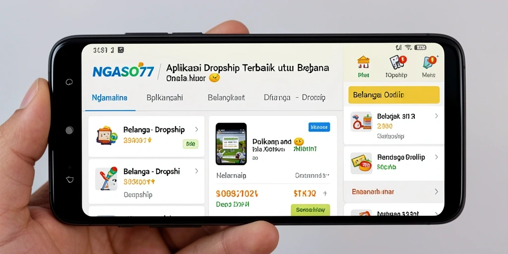 Tampilan antarmuka NGASO77 yang intuitif dan mudah digunakan.