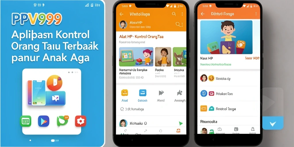 Antarmuka pengguna PPV99 yang intuitif untuk kontrol orang tua.