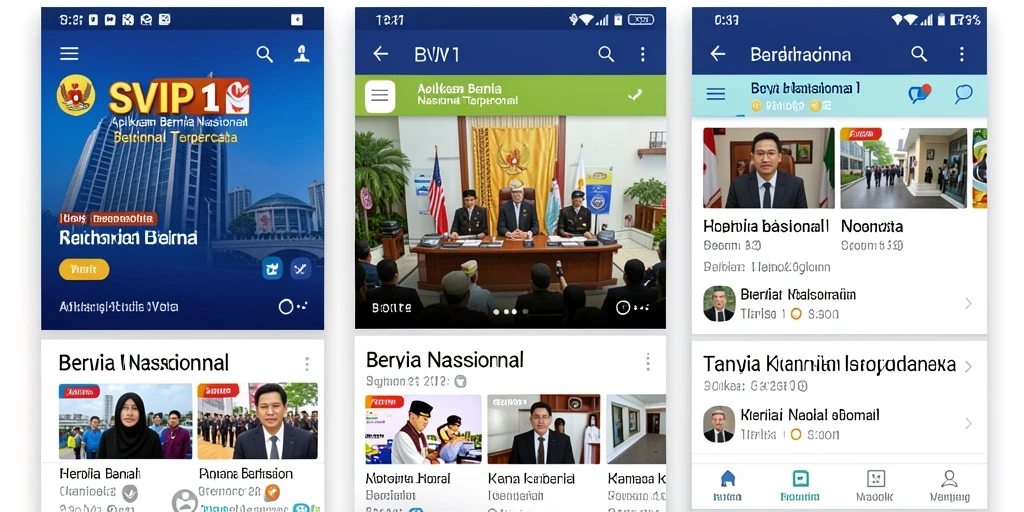 Tampilan antarmuka aplikasi SVIP1 yang informatif dan menarik.