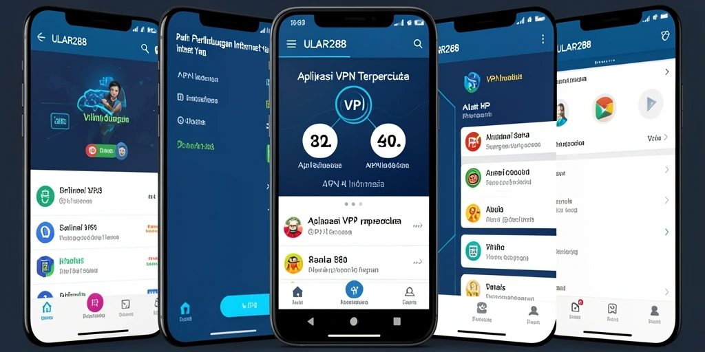 Antarmuka ULAR288 yang sederhana dan fungsional untuk VPN Indonesia.